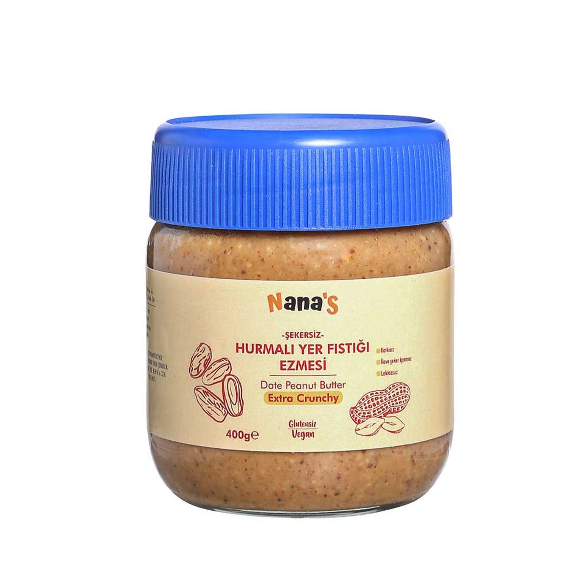 Nana'S Hurmalı Yer Fıstığı Ezmesi (Extra Crunchy) 400 g | Nana'S
