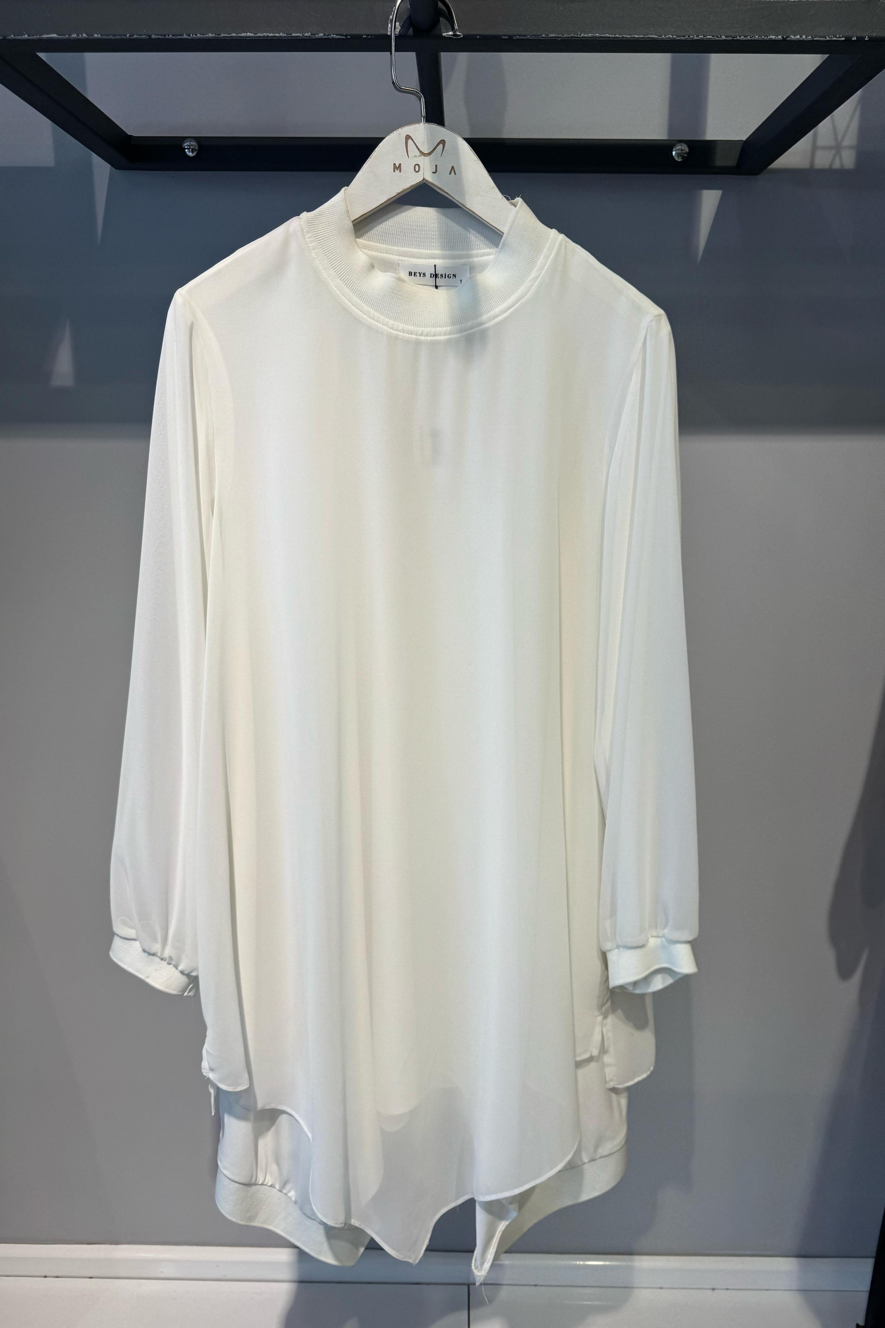 24SS74232 BEYS DESIGN ŞİFON DETAY CENDY TUNİK