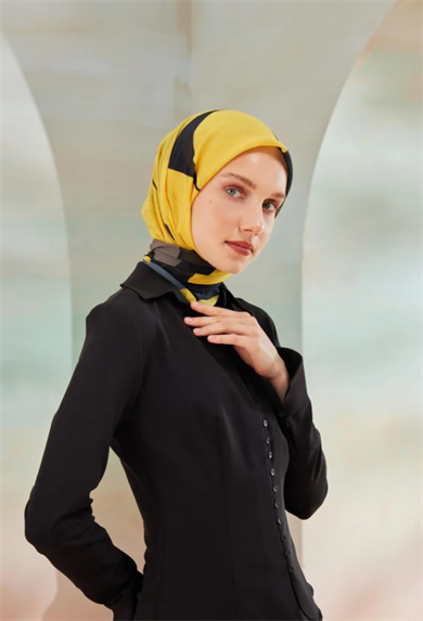 1194-3 CARDİON PAMUK İPEK EŞARP