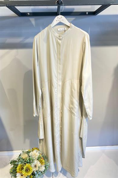 24SS74070 BEYS DESIGN KETEN UZUN GÖMLEK