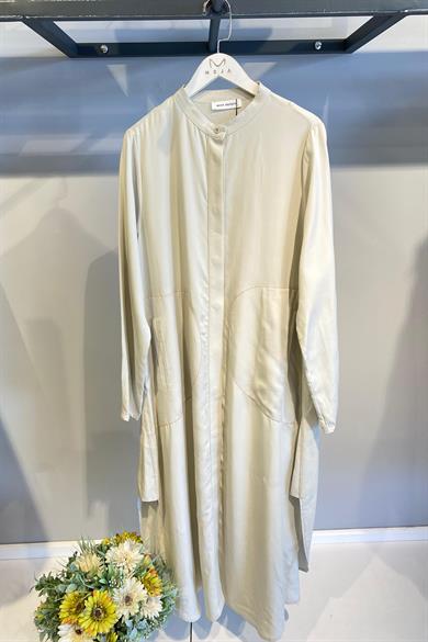 24SS74070 BEYS DESIGN KETEN UZUN GÖMLEK