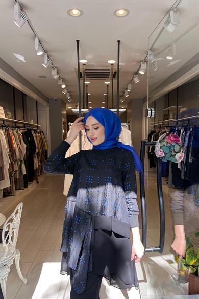 24SS74084 BEYS DESIGN SARMAŞIK DETAY TUNİK