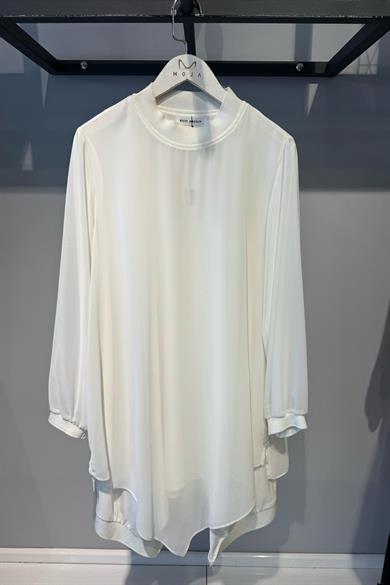 24SS74232 BEYS DESIGN ŞİFON DETAY CENDY TUNİK