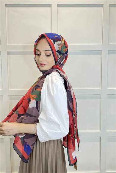 E1352 CARDİON PAMUK İPEK ŞAL