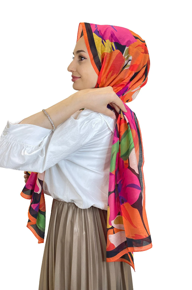 E1352 CARDİON PAMUK İPEK ŞAL