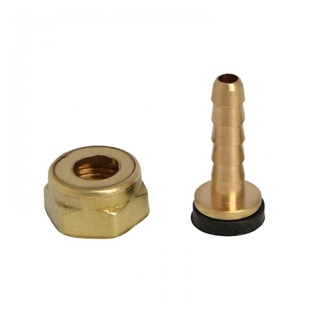 Pirinç Altı Köşe Somunu Hortum Rekor Takımı - 13.5 mm