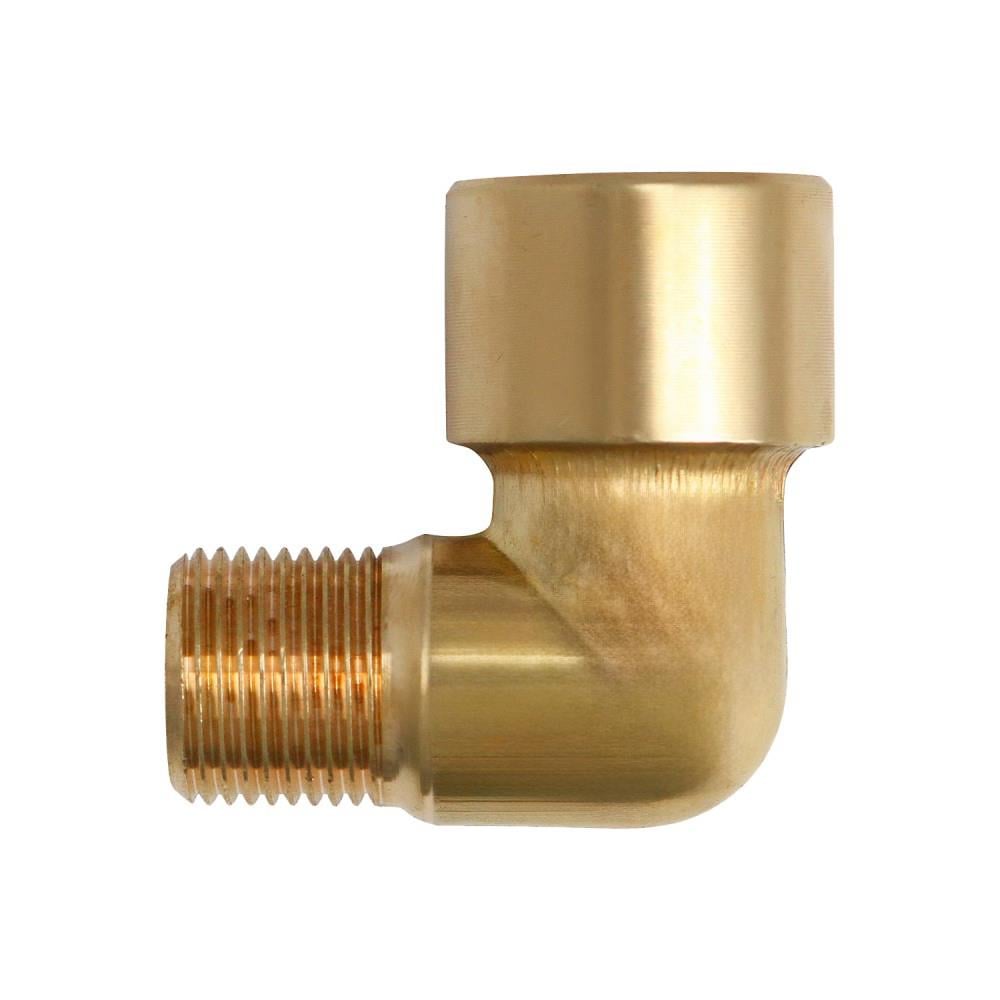 Pirinç 3/8'' Erkek - 3/8'' Dişi Kuyruklu Dirsek