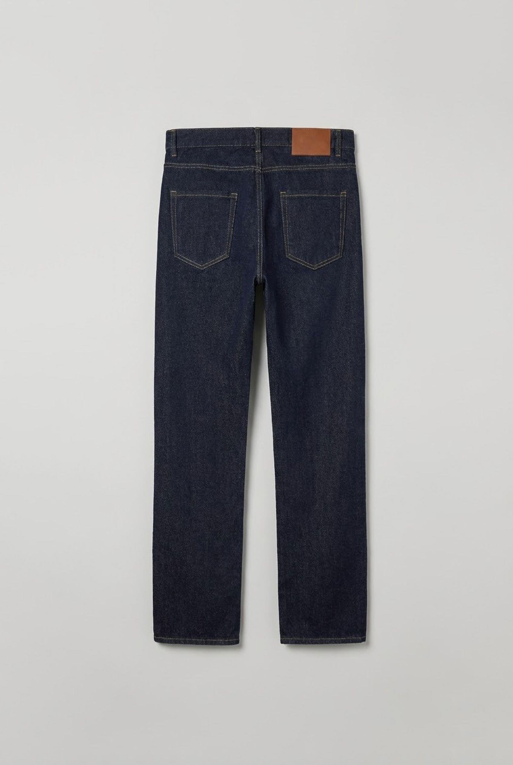 Erkek Baggy Fit Basic Jean Lacivert