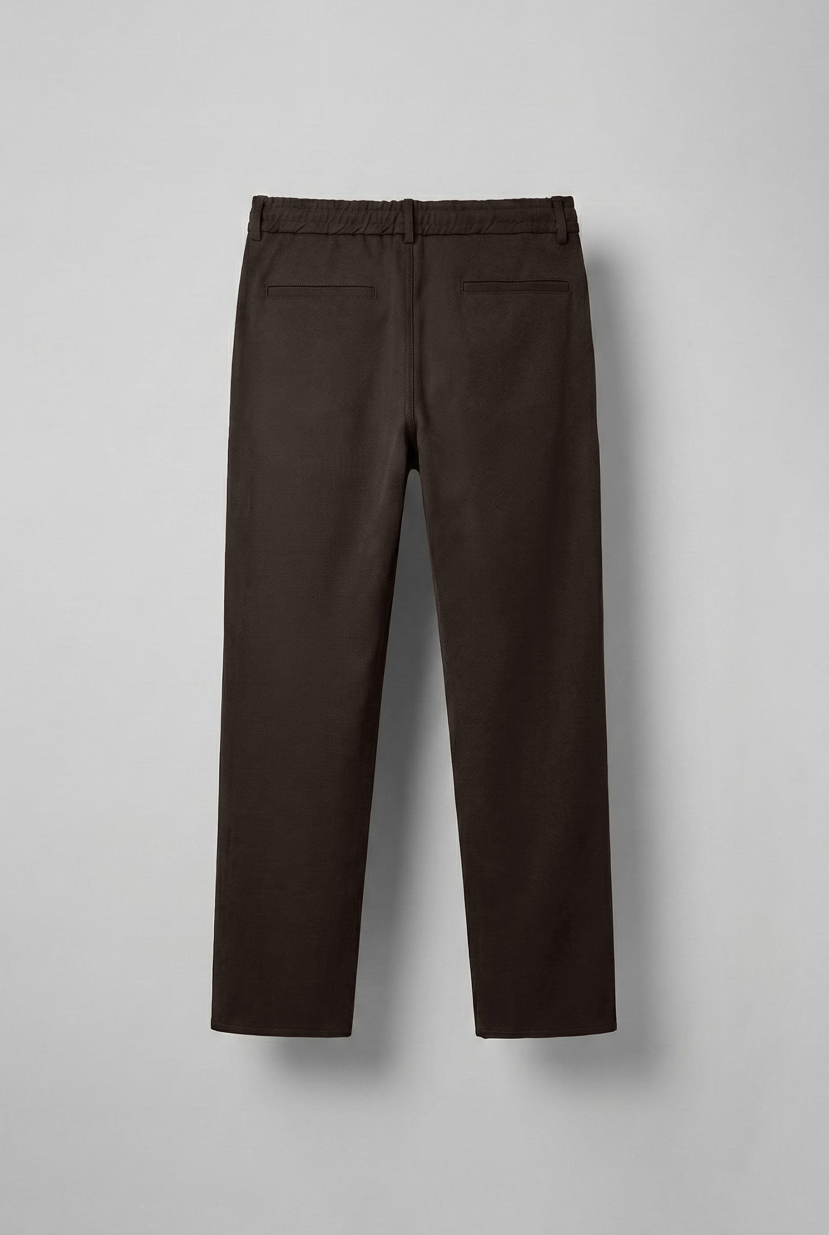 Erkek Baggy Fit Beli Lastikli Rahat Pantolon Kahverengi