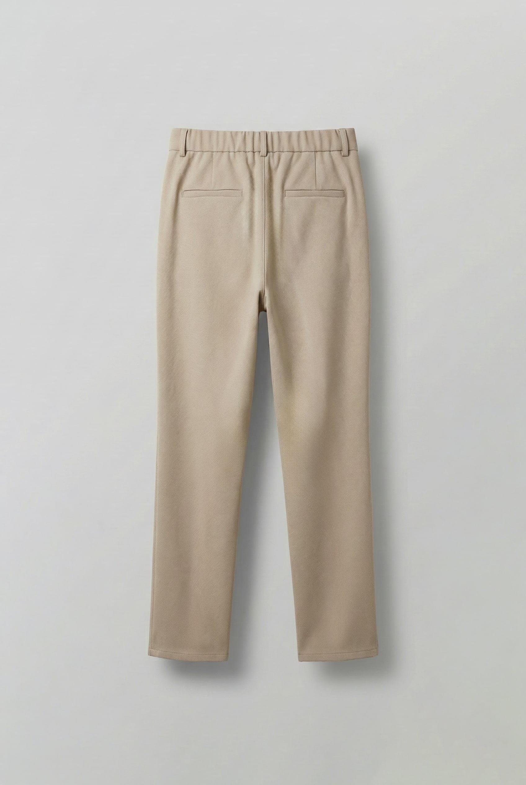 Erkek Baggy Fit Beli Lastikli Rahat Pantolon Bej