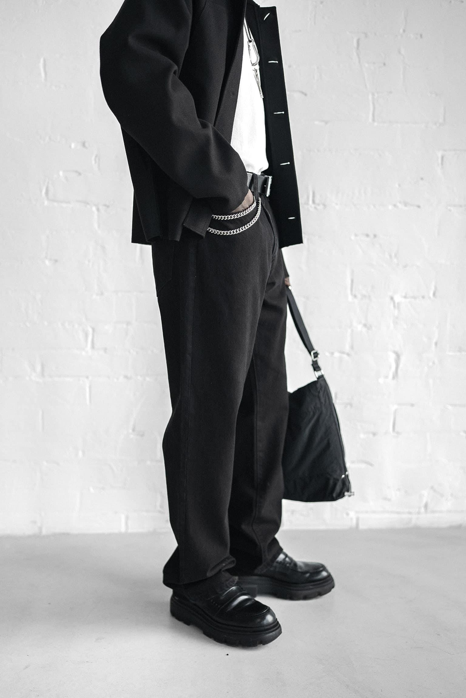 Erkek Baggy Fit Jean Siyah