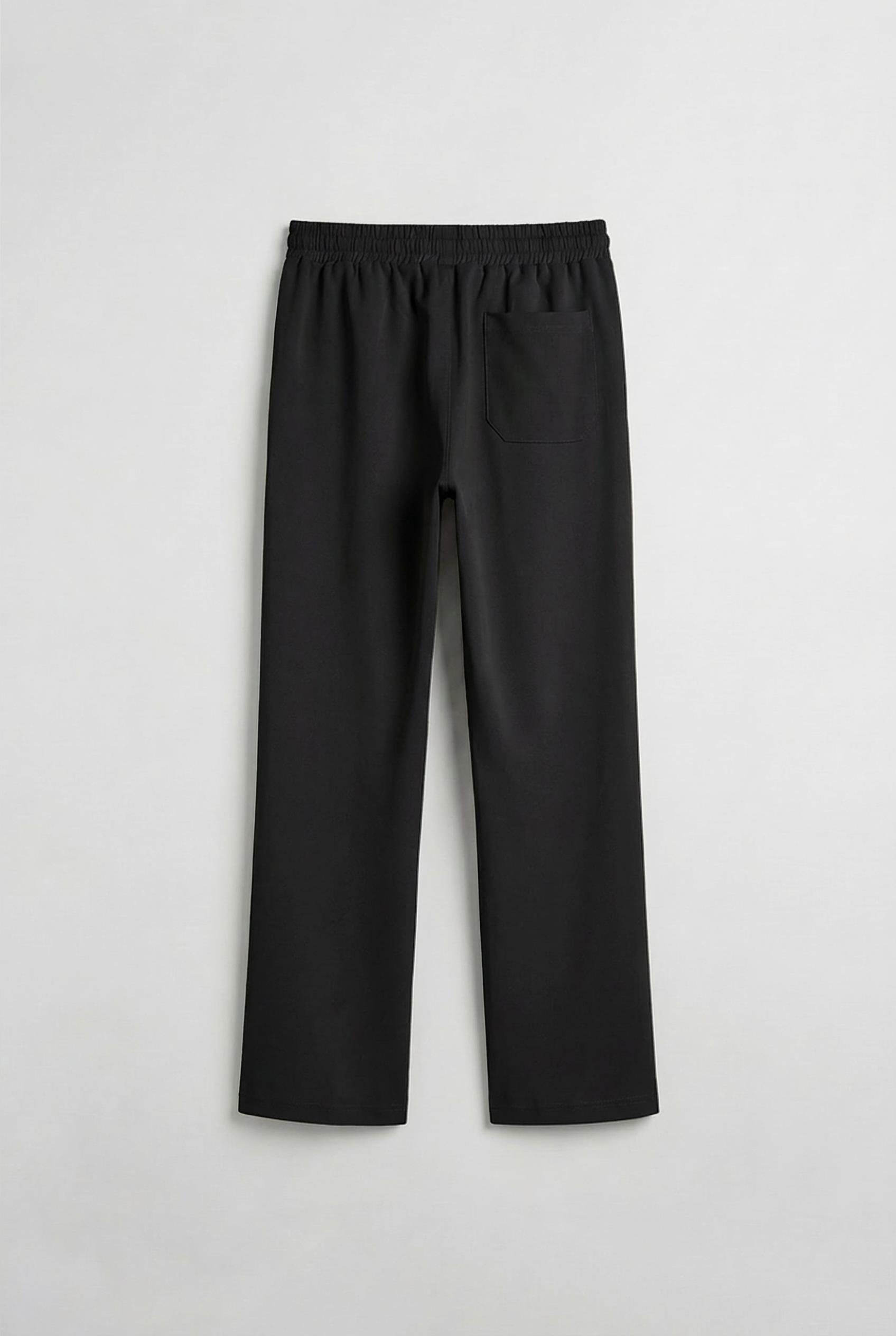 Erkek Beli Lastikli Baggy Pantolon Siyah