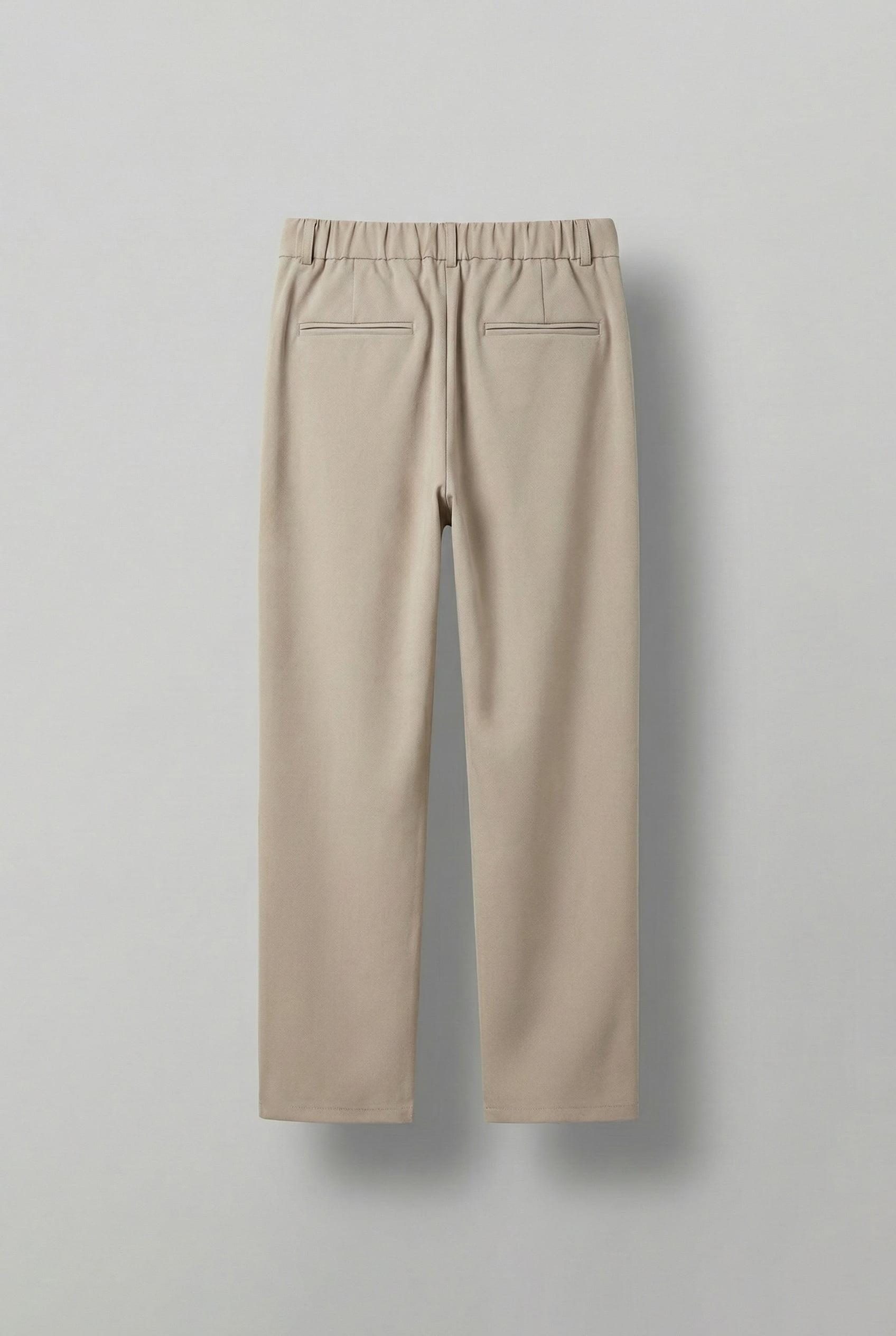 Erkek Kemerli Oversize Takım Elbise Bej