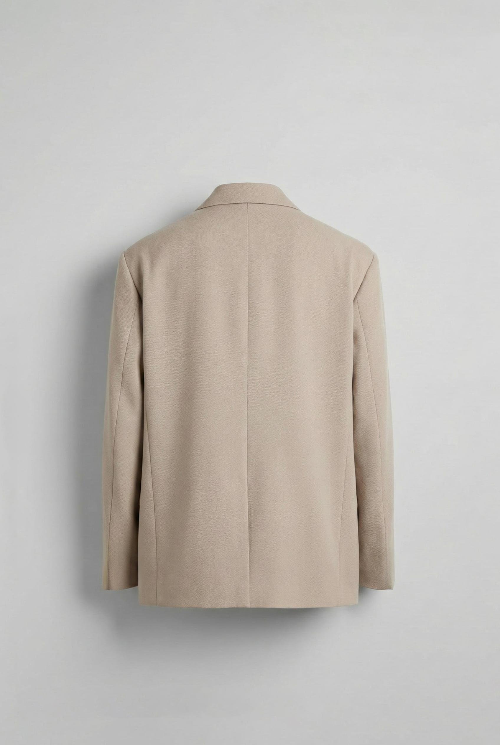 Erkek Kemerli Oversize Takım Elbise Bej