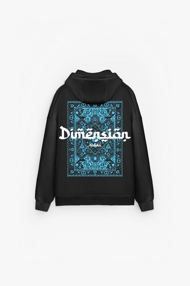 Unisex Oversize 3 İplik Baskılı Kapüşonlu Sweatshirt 2’li Set Beyaz - Siyah