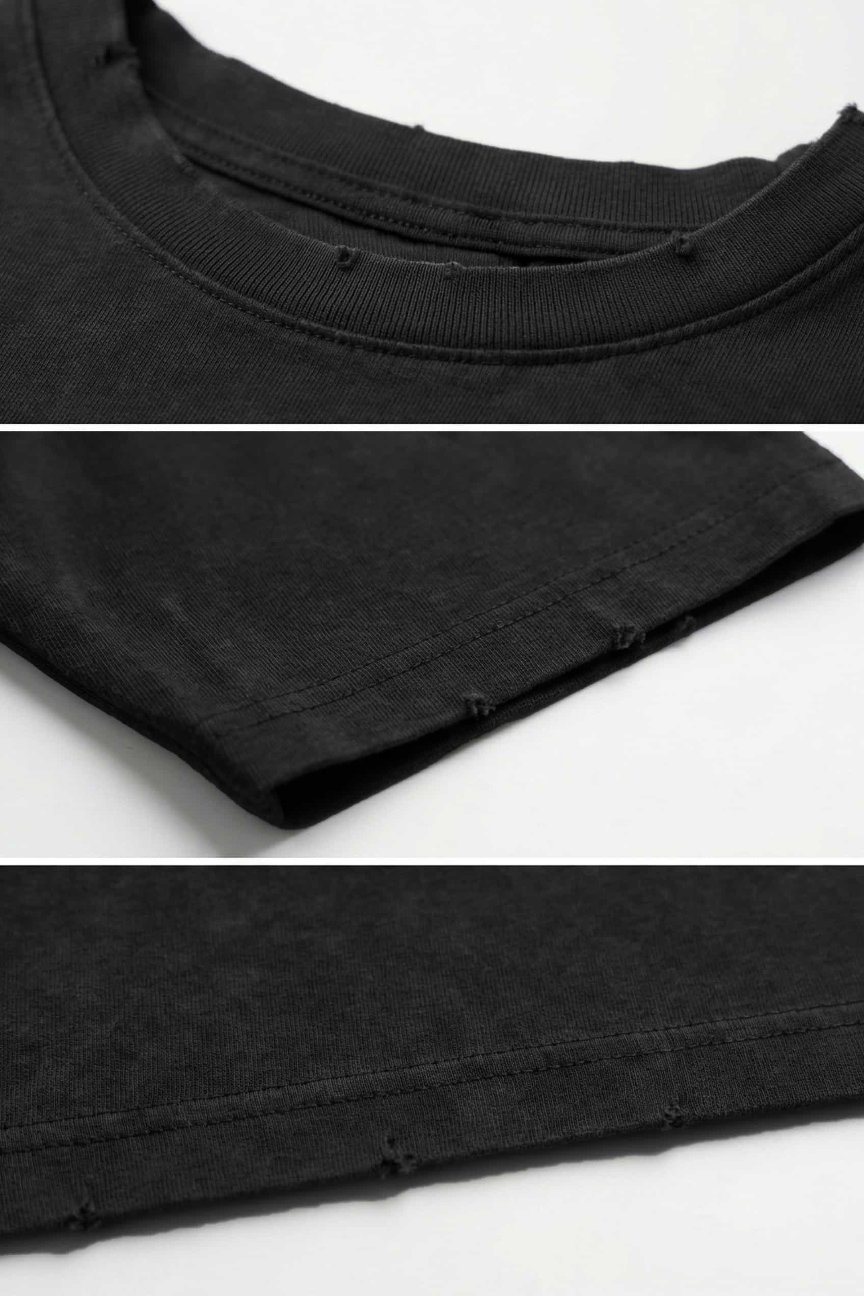 Erkek Oversize Nakışlı Yıkamalı T-Shirt Siyah