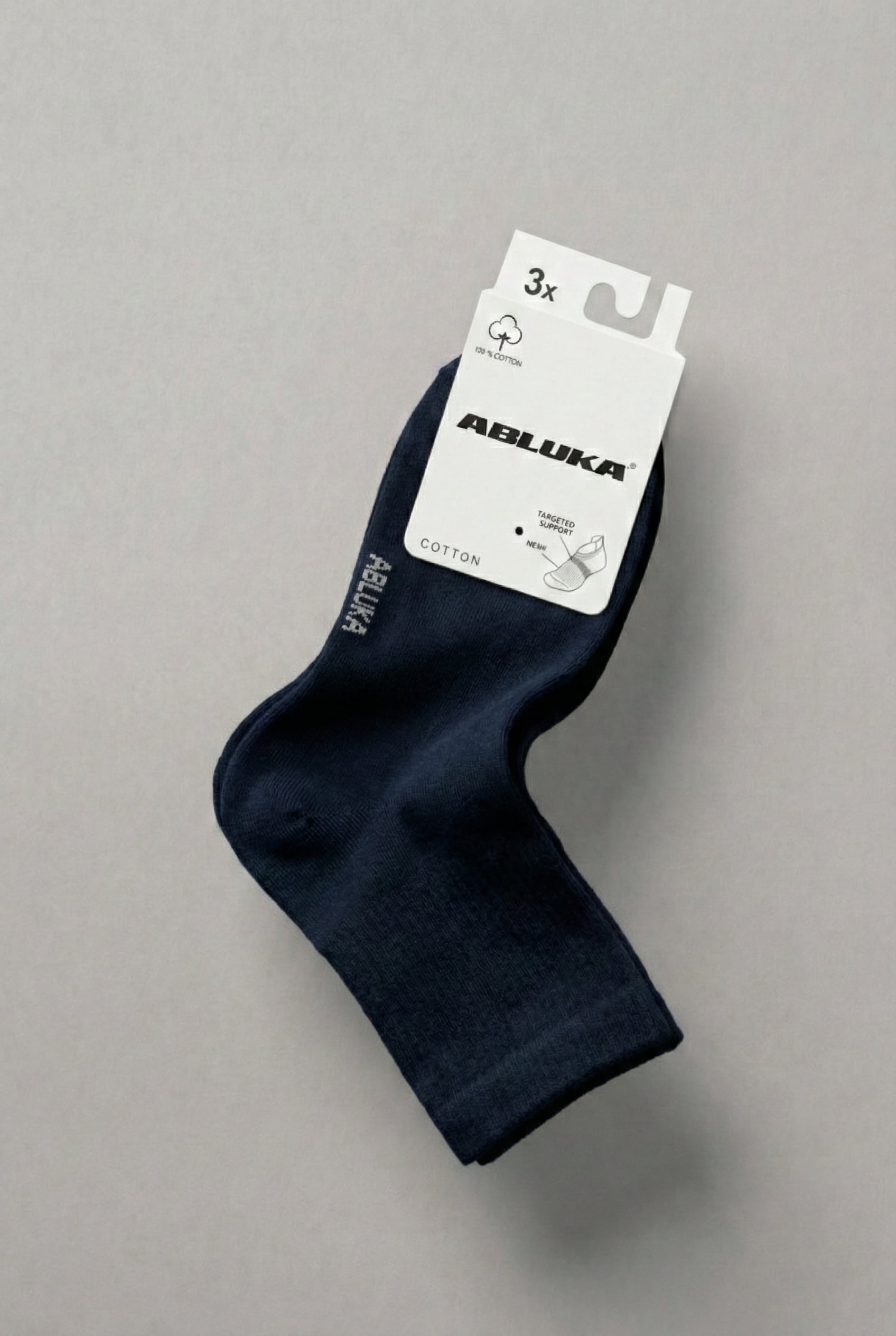 Erkek Pamuklu 3'Lü Soket Çorap Lacivert