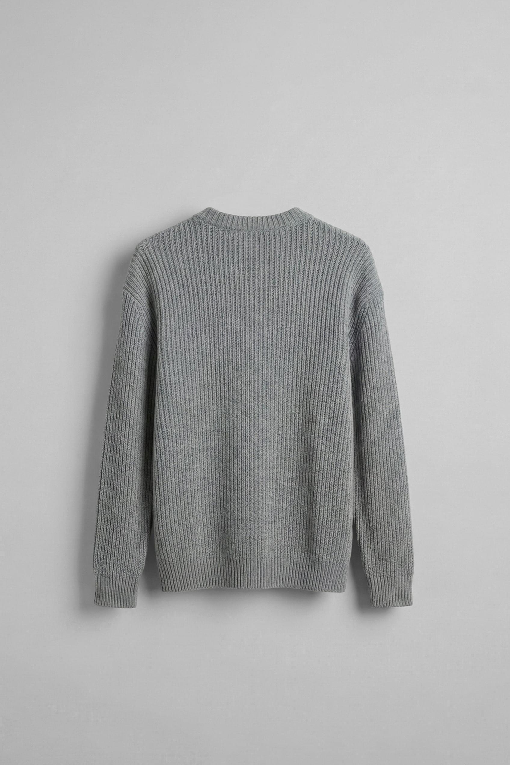 Erkek Regular Fit Kazak Gri Melanj