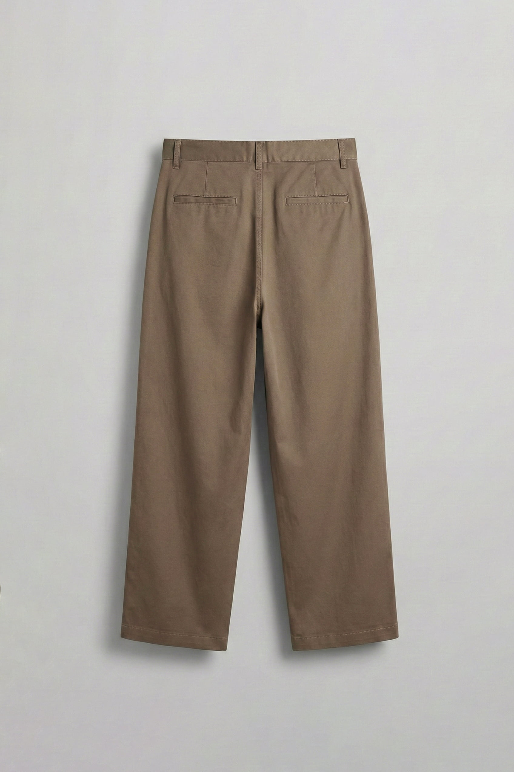 Erkek Süper Baggy Pileli Vintage Pantolon Kahverengi