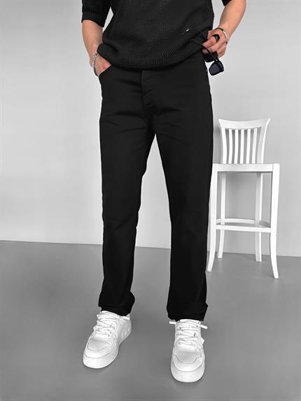 Erkek Boyfriend Fit Basic Jean Pantolon Siyah