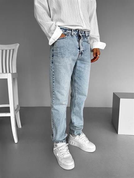Erkek Slim Fit Jean Pantolon Mavi