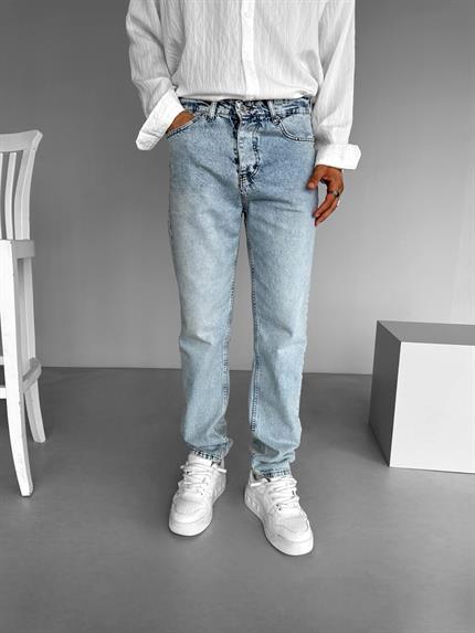 Erkek Slim Fit Jean Pantolon Mavi
