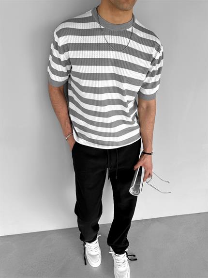 Erkek Beli Lastikli Yazlık Rahat Kalıp Esnek Pamuklu Keten Pantolon Siyah