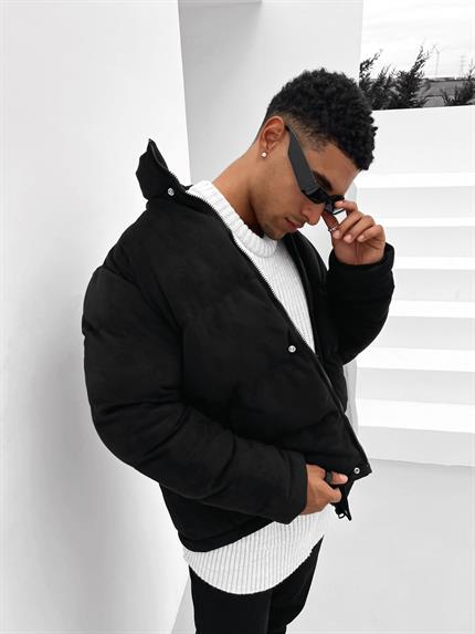 Erkek Dolgulu Nubuk Mont Siyah