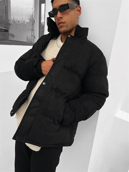 Erkek Dolgulu Nubuk Mont Siyah