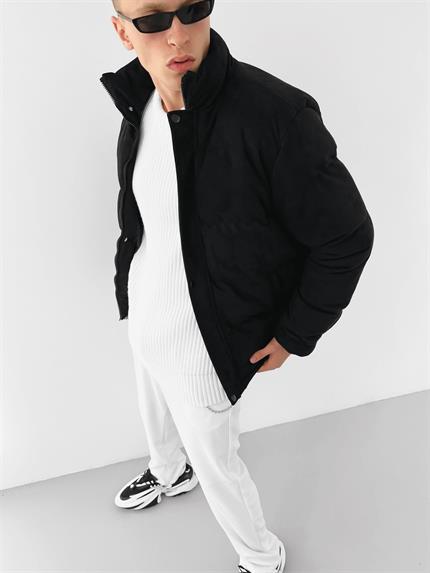 Erkek Dolgulu Nubuk Mont Siyah