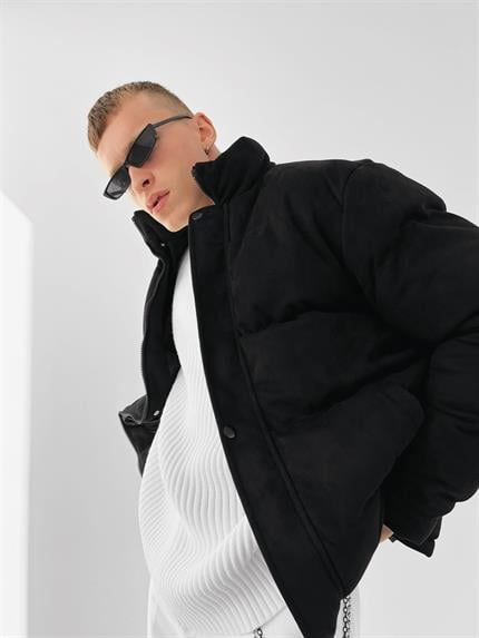 Erkek Dolgulu Nubuk Mont Siyah