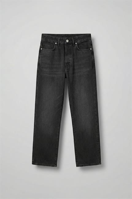 Erkek %100 Pamuk Baggy Fit Basic Jean Siyah