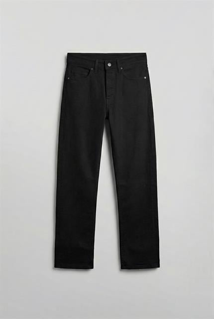 Erkek Baggy Fit Basic Jean Siyah