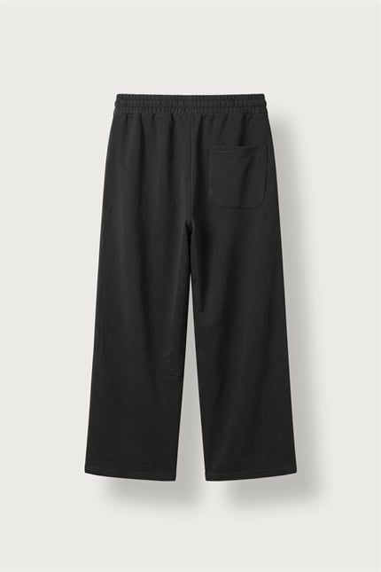 Erkek Baggy Fit Basic Pamuklu Eşofman Altı Siyah