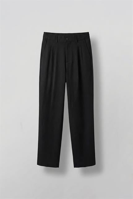 Erkek Baggy Fit Beli Lastikli Pantolon Siyah