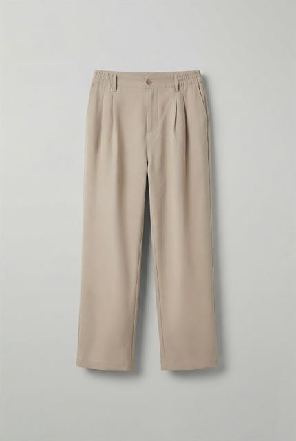 Erkek Baggy Fit Beli Lastikli Pantolon Bej