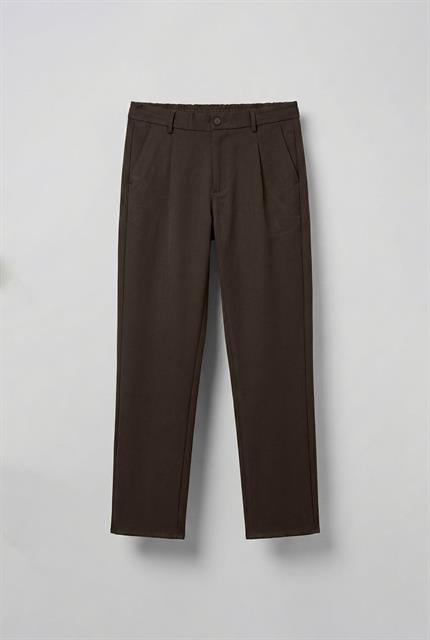 Erkek Baggy Fit Beli Lastikli Rahat Pantolon Kahverengi