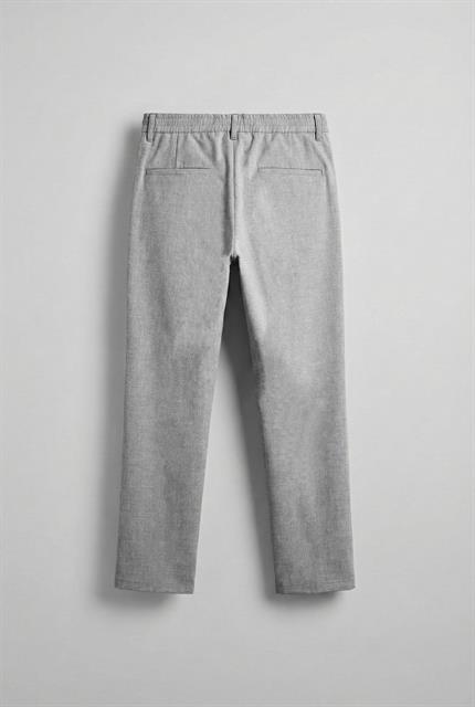 Erkek Baggy Fit Beli Lastikli Rahat Pantolon Gri Melanj