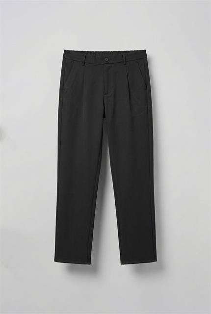 Erkek Baggy Fit Beli Lastikli Rahat Pantolon Siyah