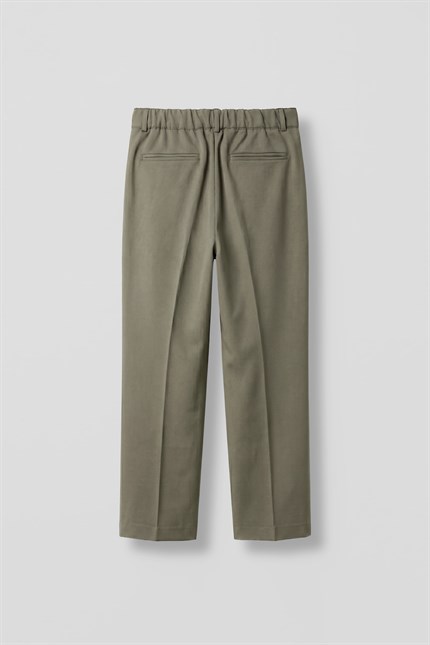 Erkek Baggy Fit Beli Lastikli Rahat Pantolon Haki