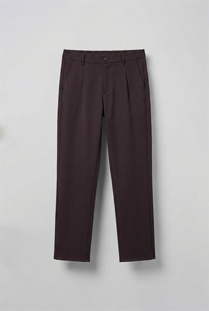 Erkek Baggy Fit Beli Lastikli Rahat Pantolon Mürdüm