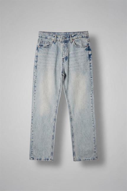 Erkek Baggy Fit Jean Açık Mavi