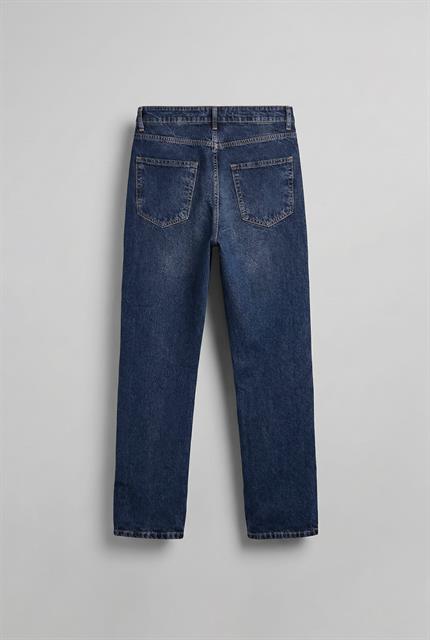 Erkek Baggy Fit Jean Koyu Mavi