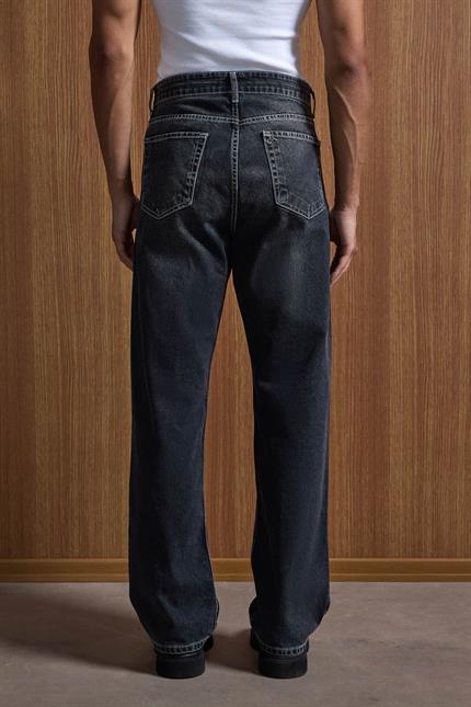 Erkek Baggy Fit Jean Siyah