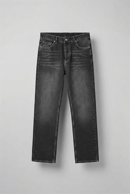 Erkek Baggy Fit Jean Siyah