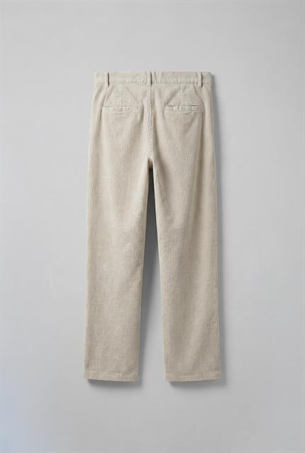 Erkek Baggy Fit Kadife Pantolon Krem