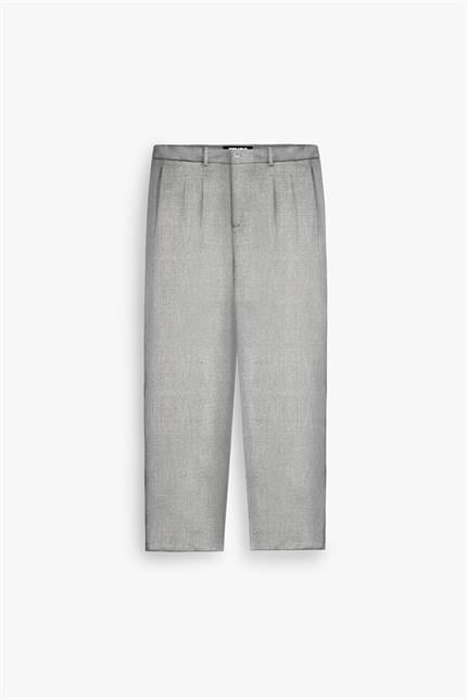 Erkek Baggy Fit Kumaş Pantolon Gri