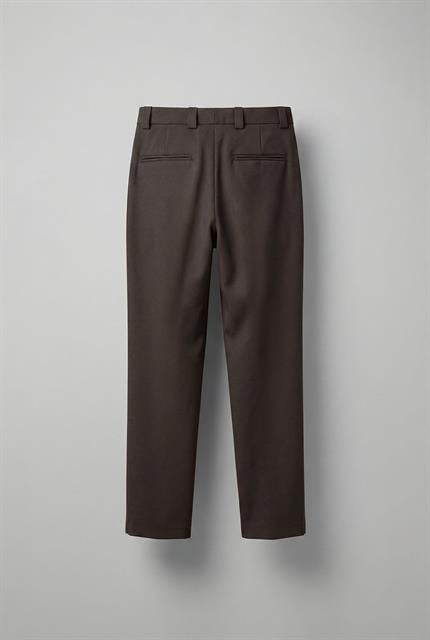 Erkek Baggy Fit Kumaş Pantolon Kahverengi