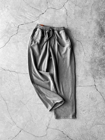 Erkek Baggy Fit Yıkamalı Jogger Pantolon Füme