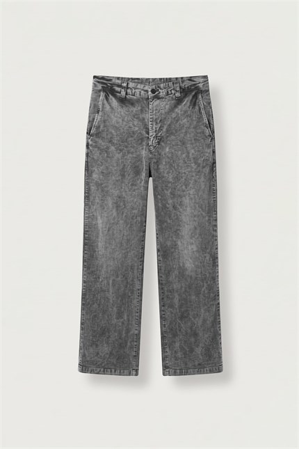 Erkek Baggy Fitilli Kadife Vintage Yıkamalı Pantolon Antrasit